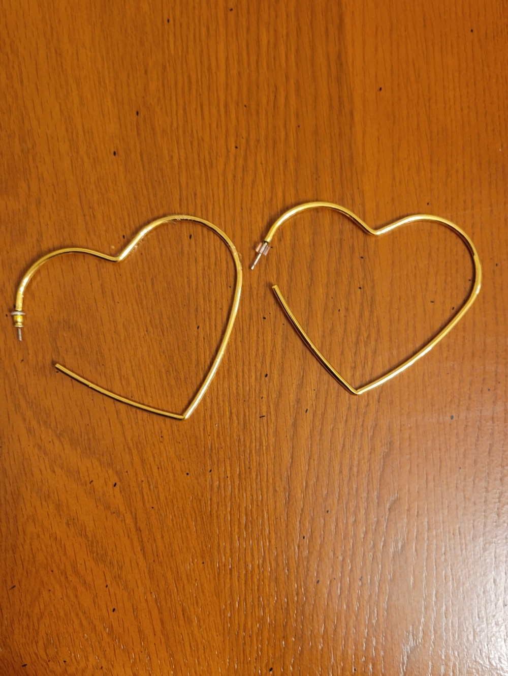Heart Shaped Hoops
